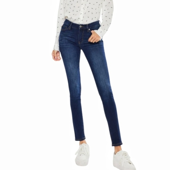 KanCan - Mid Rise Skinny Jeans Dark Wash - Picture 12 of 12